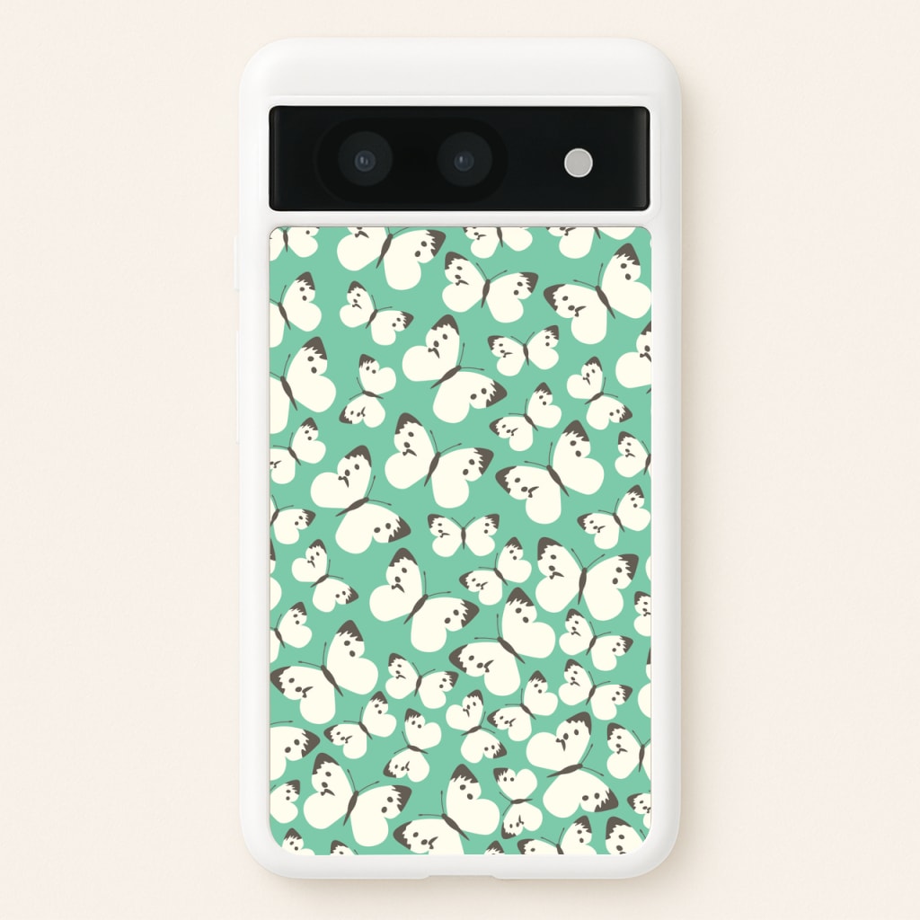 White Butterfly - Butterfly Patterns - Butterfly Patterns Phone Case for Google Pixel 8a