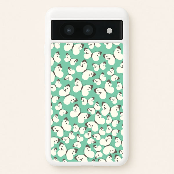 White Butterfly - Butterfly Patterns - Butterfly Patterns Phone Case for Google Pixel 8a