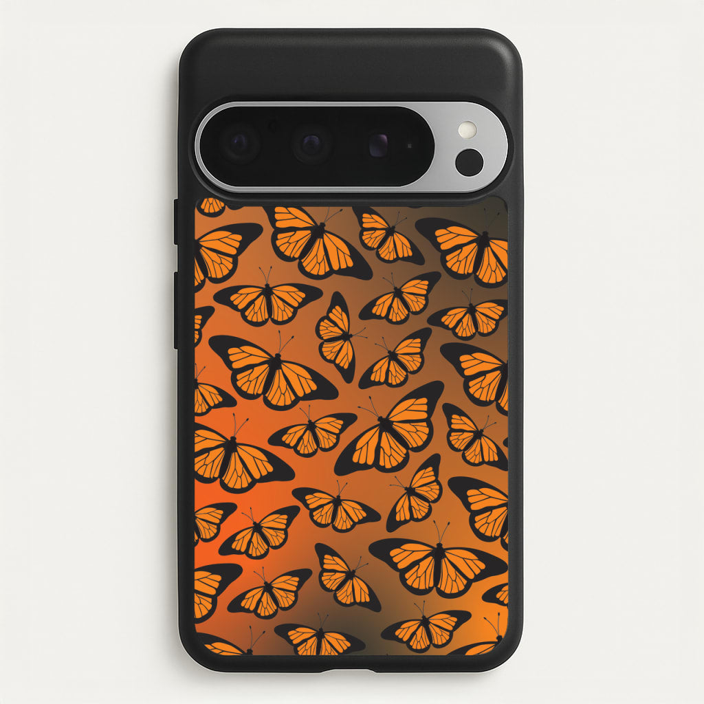 Orange Gradient Butterfly - Butterfly Patterns - Butterfly Patterns Phone Case for Google Pixel 9 Pro XL