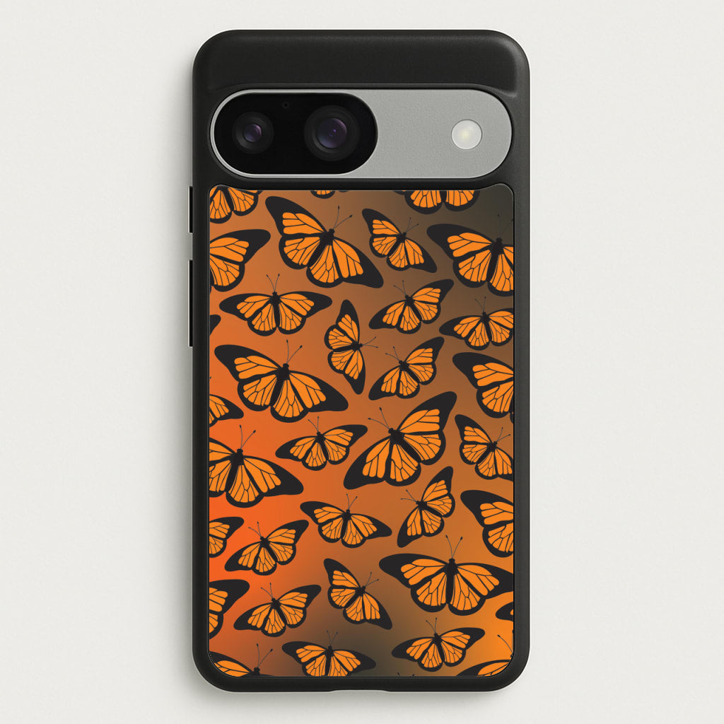 Orange Gradient Butterfly - Butterfly Patterns - Butterfly Patterns Phone Case for Google Pixel 9 / 9 Pro
