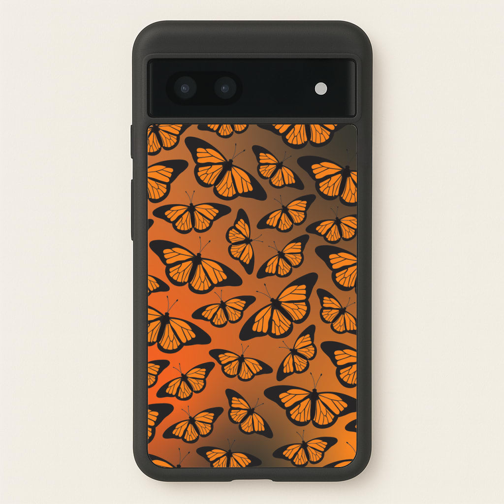 Orange Gradient Butterfly - Butterfly Patterns - Butterfly Patterns Phone Case for Google Pixel 6a