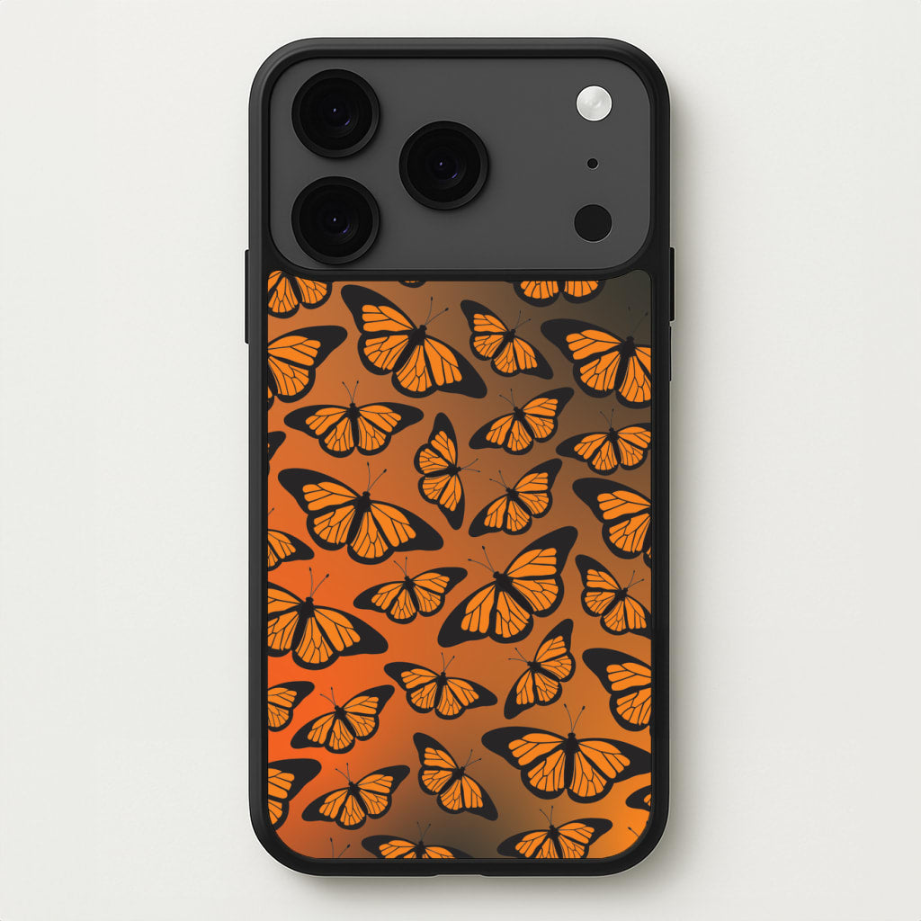 Orange Gradient Butterfly - Butterfly Patterns Phone Case for iPhone 17 Pro Max