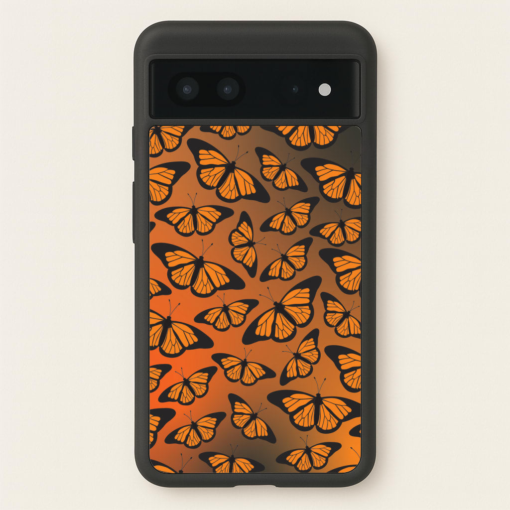 Orange Gradient Butterfly - Butterfly Patterns - Butterfly Patterns Phone Case for Google Pixel 7