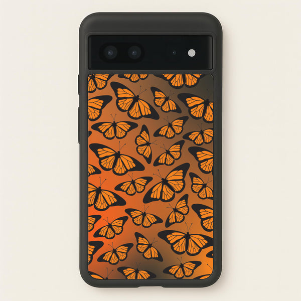 Orange Gradient Butterfly - Butterfly Patterns - Butterfly Patterns Phone Case for Google Pixel 7