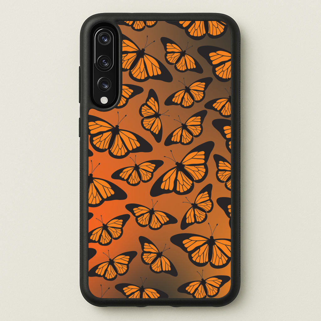 Orange Gradient Butterfly - Butterfly Patterns - Butterfly Patterns Phone Case for Huawei P20 Pro