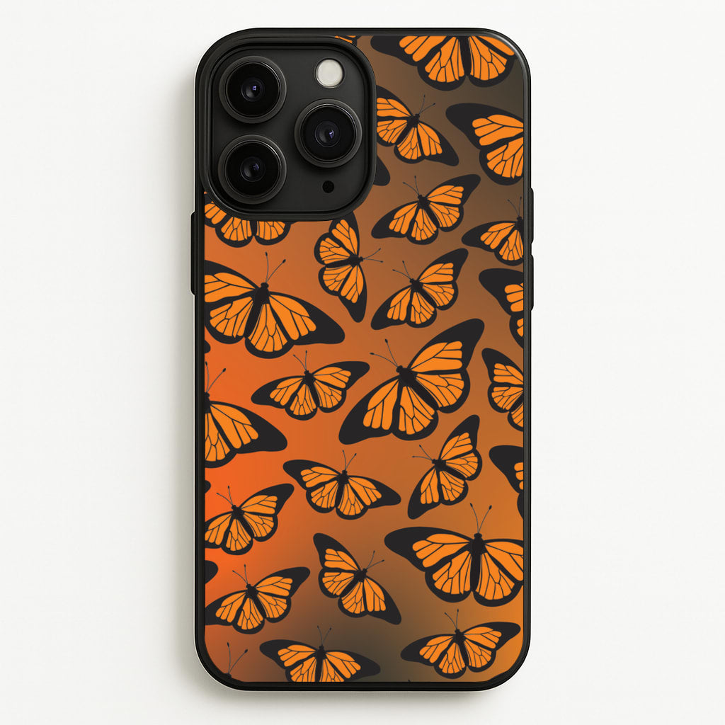 Orange Gradient Butterfly - Butterfly Patterns - Butterfly Patterns Phone Case for iPhone 11 Pro Max
