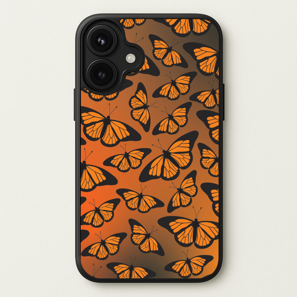 Orange Gradient Butterfly - Butterfly Patterns Phone Case for iPhone 17