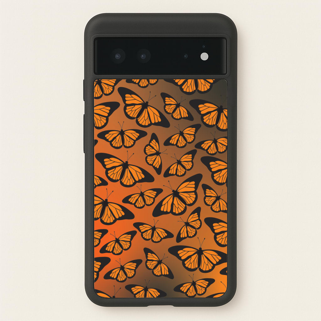 Orange Gradient Butterfly - Butterfly Patterns - Butterfly Patterns Phone Case for Google Pixel 6