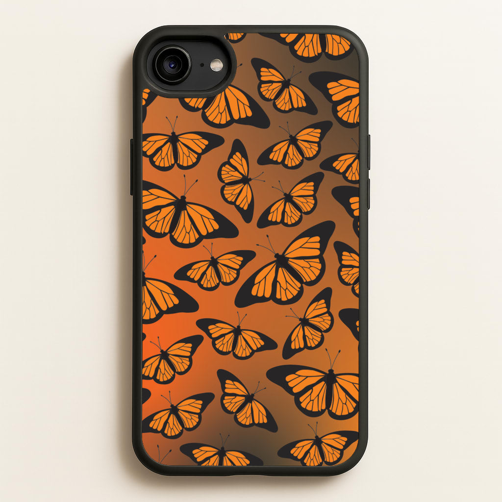 Orange Gradient Butterfly - Butterfly Patterns - Butterfly Patterns Phone Case for iPhone 6 / 7 / 8 / SE