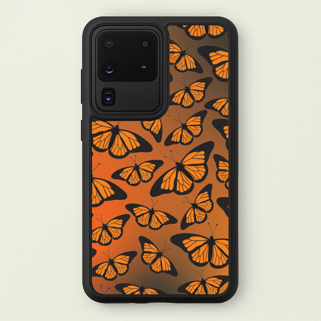 Orange Gradient Butterfly - Butterfly Patterns - Butterfly Patterns Phone Case for Galaxy S20 Ultra