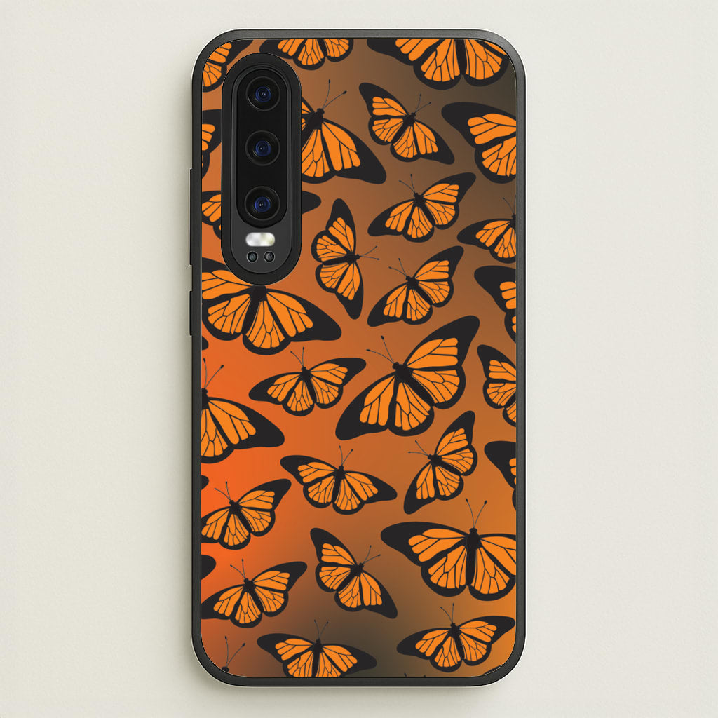 Orange Gradient Butterfly - Butterfly Patterns - Butterfly Patterns Phone Case for Huawei P30