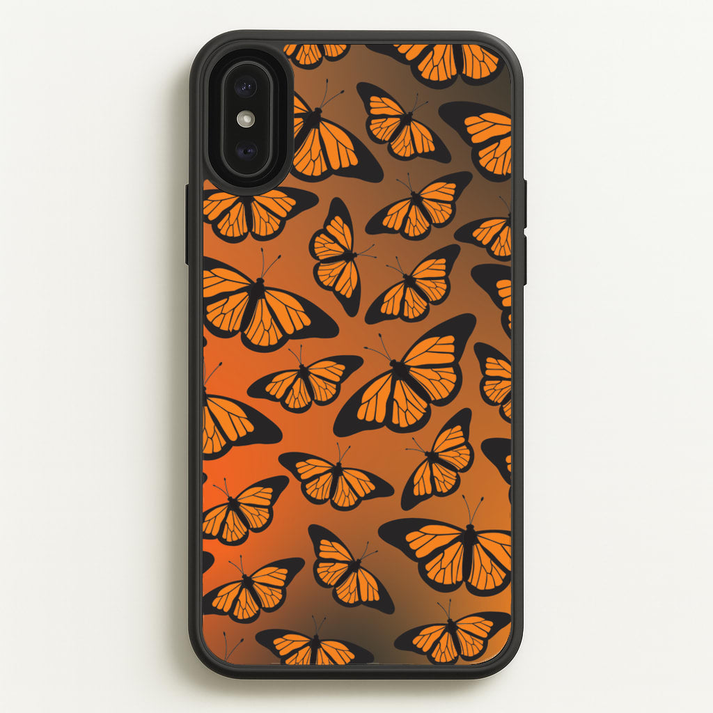 Orange Gradient Butterfly - Butterfly Patterns - Butterfly Patterns Phone Case for iPhone XS Max