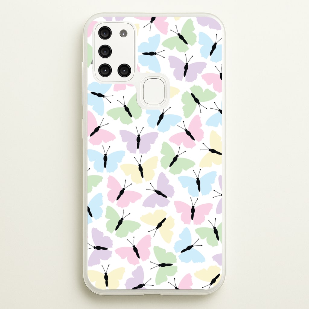 Multi Coloured Butterfly - Butterfly Patterns - Butterfly Patterns Phone Case for Galaxy A21s