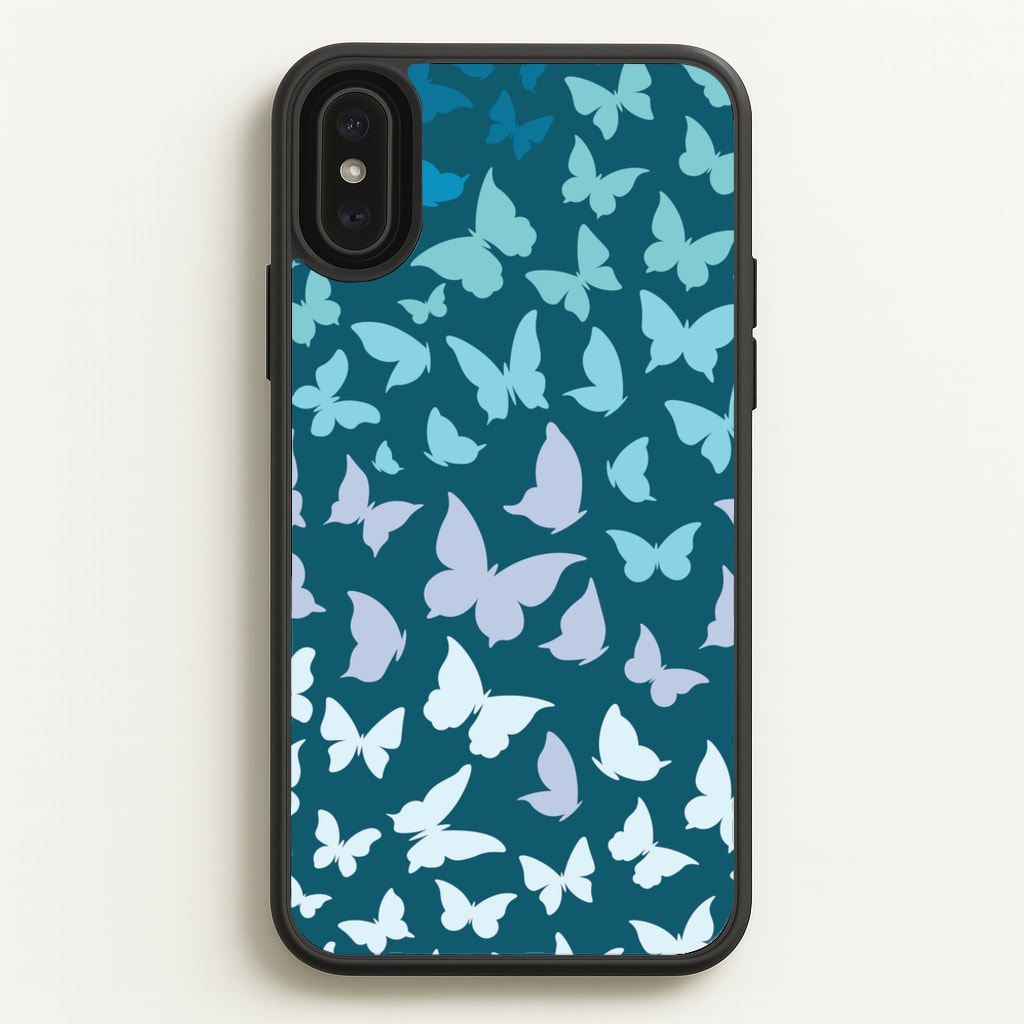Blue Gradient Butterfly - Butterfly Patterns - Butterfly Patterns Phone Case for iPhone XS Max
