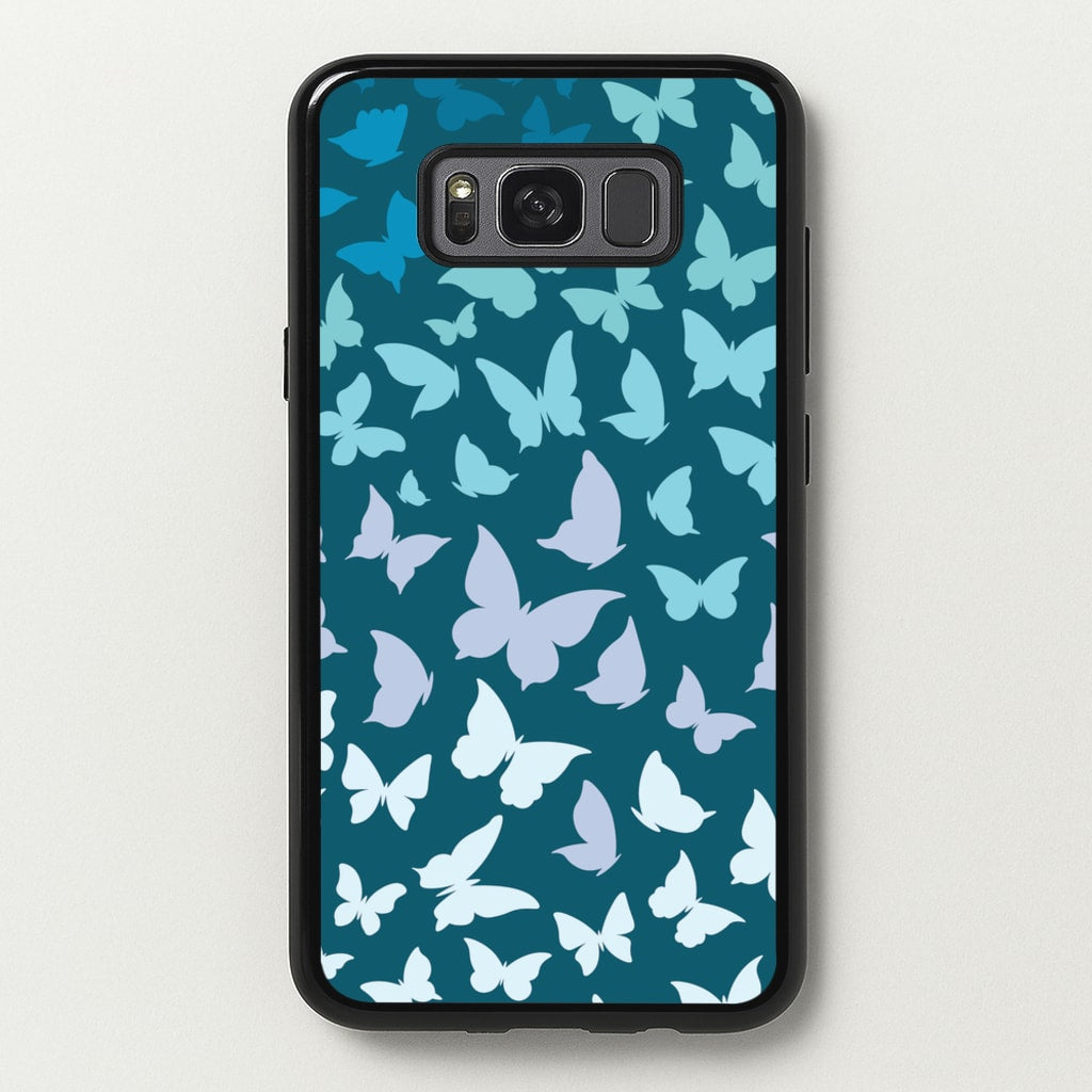 Blue Gradient Butterfly - Butterfly Patterns - Butterfly Patterns Phone Case for Galaxy S8