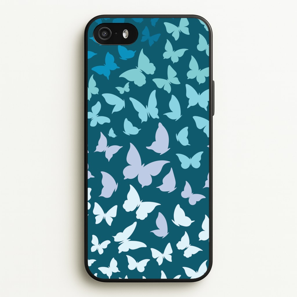 Blue Gradient Butterfly - Butterfly Patterns - Butterfly Patterns Phone Case for iPhone 5 / 5s / SE 2016