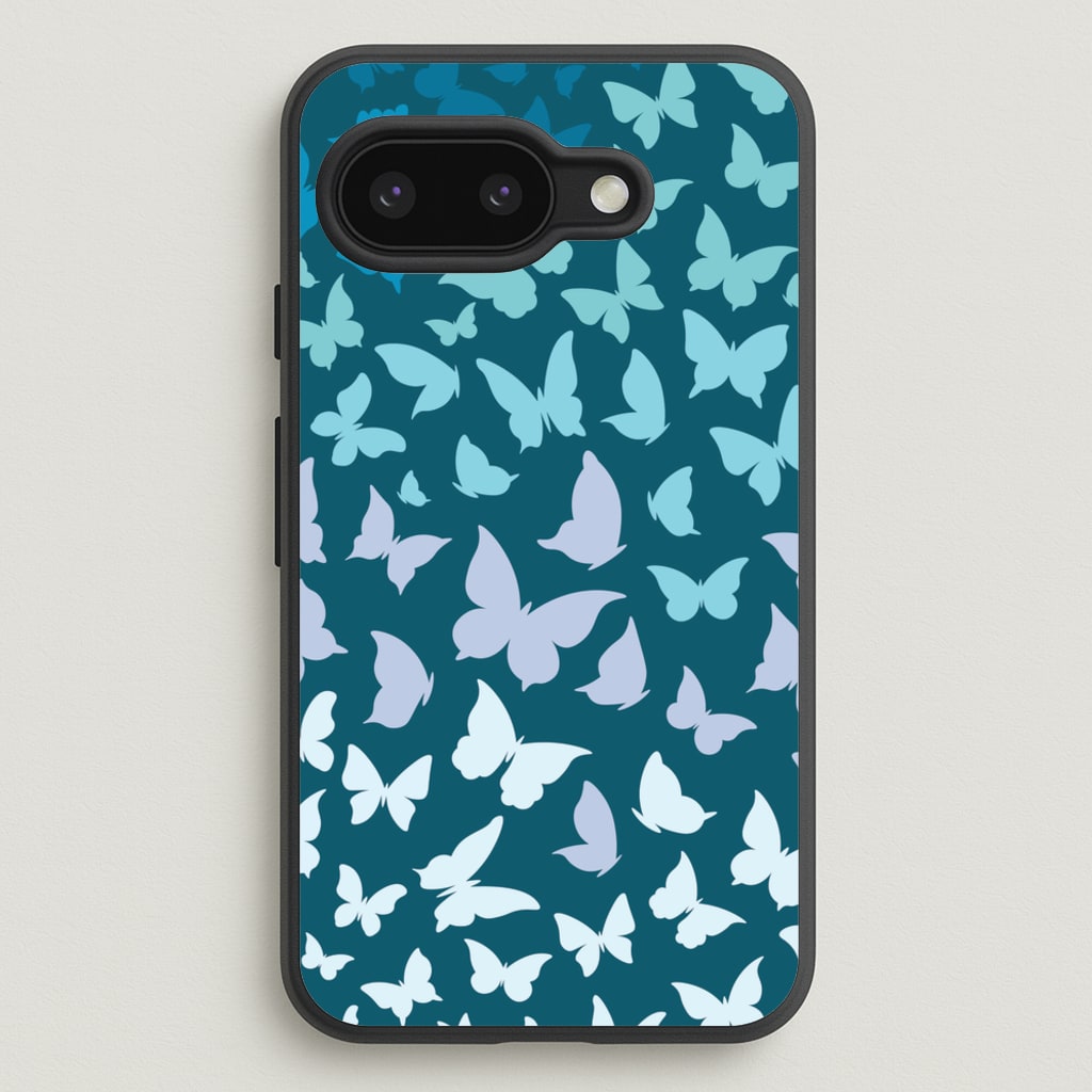 Blue Gradient Butterfly - Butterfly Patterns - Butterfly Patterns Phone Case for Google Pixel 9a