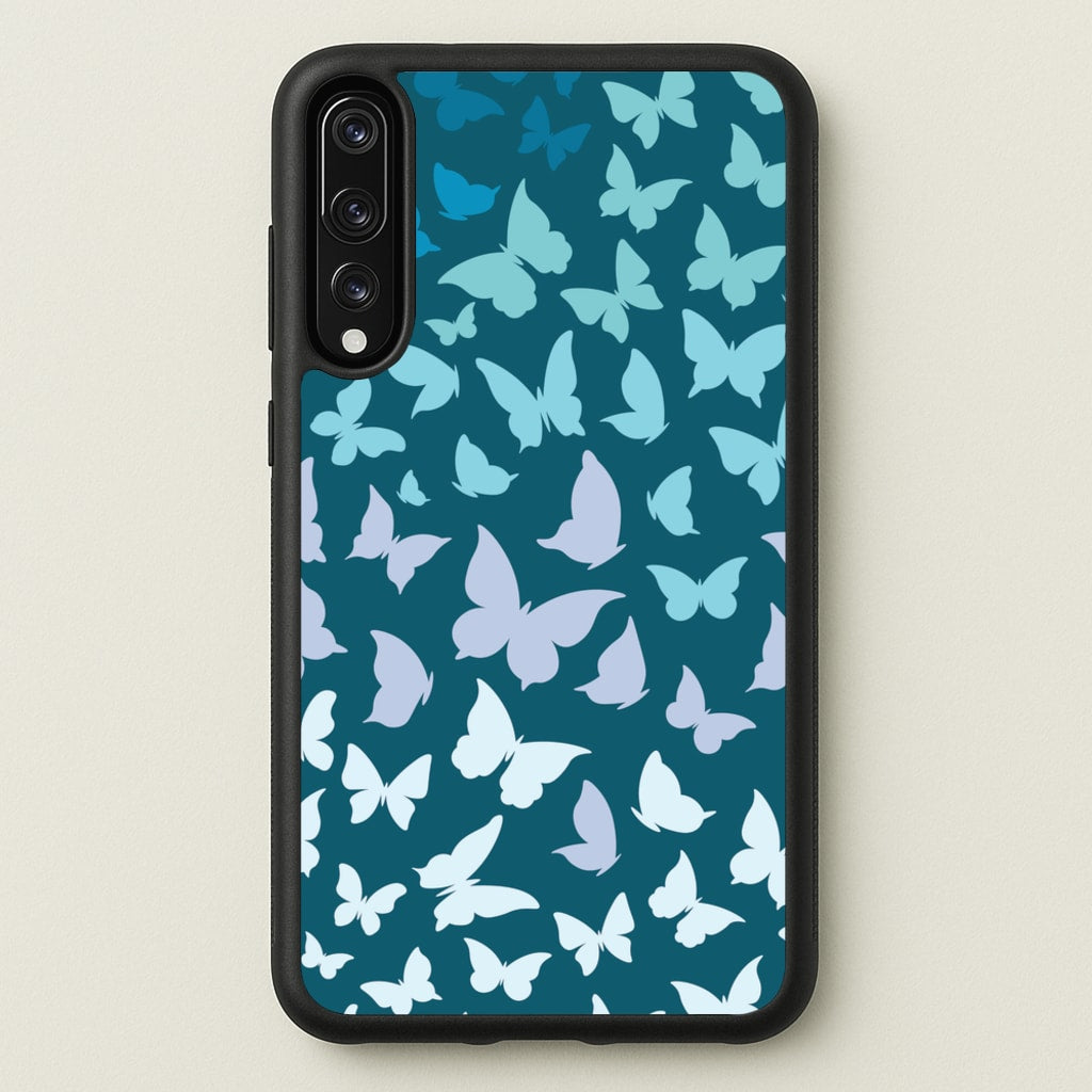Blue Gradient Butterfly - Butterfly Patterns - Butterfly Patterns Phone Case for Huawei P20 Pro
