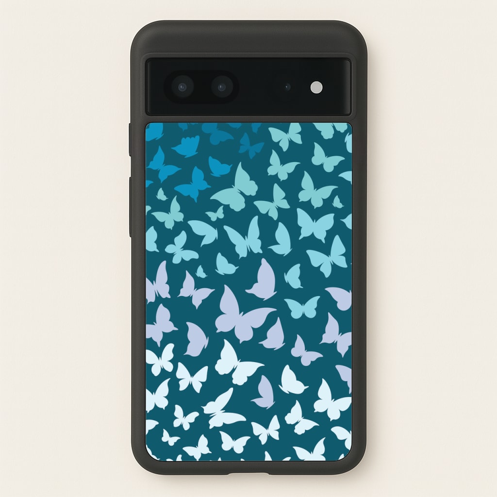 Blue Gradient Butterfly - Butterfly Patterns - Butterfly Patterns Phone Case for Google Pixel 7