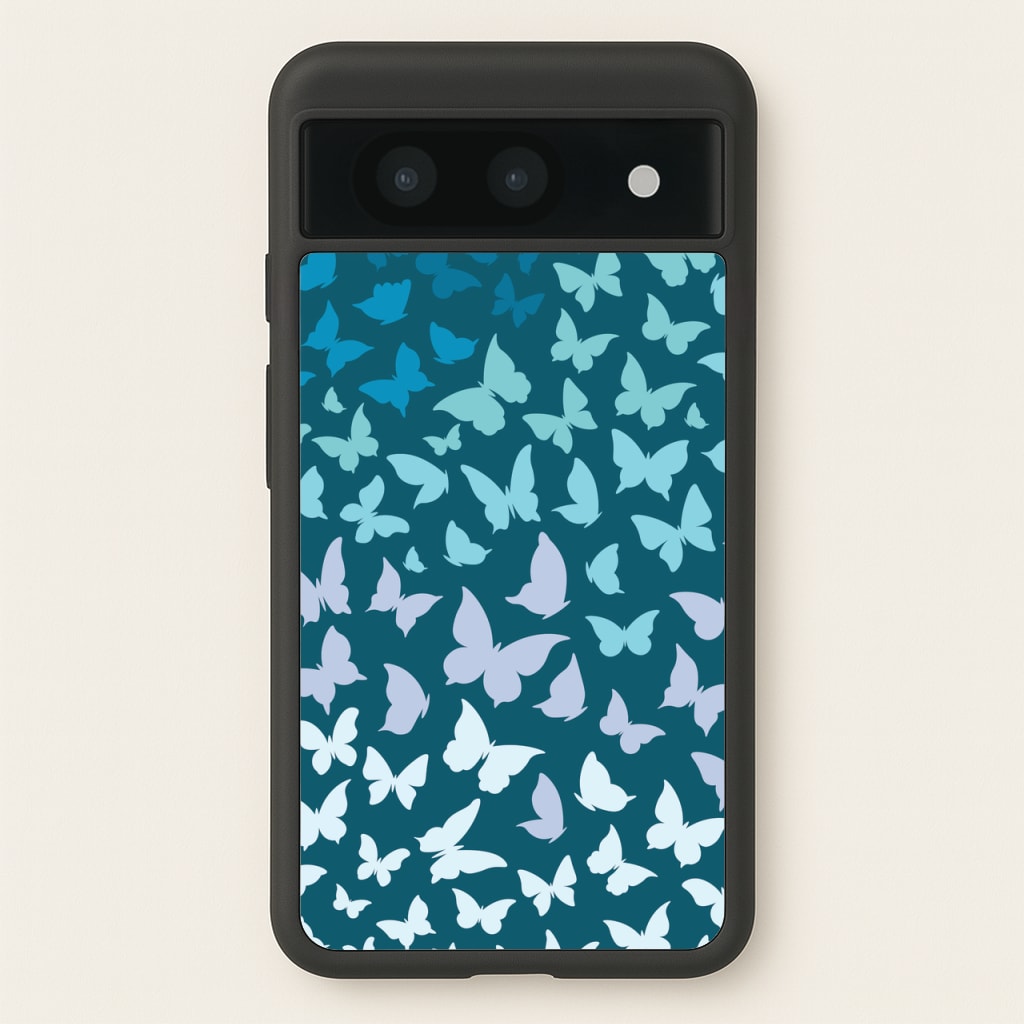 Blue Gradient Butterfly - Butterfly Patterns - Butterfly Patterns Phone Case for Google Pixel 8a