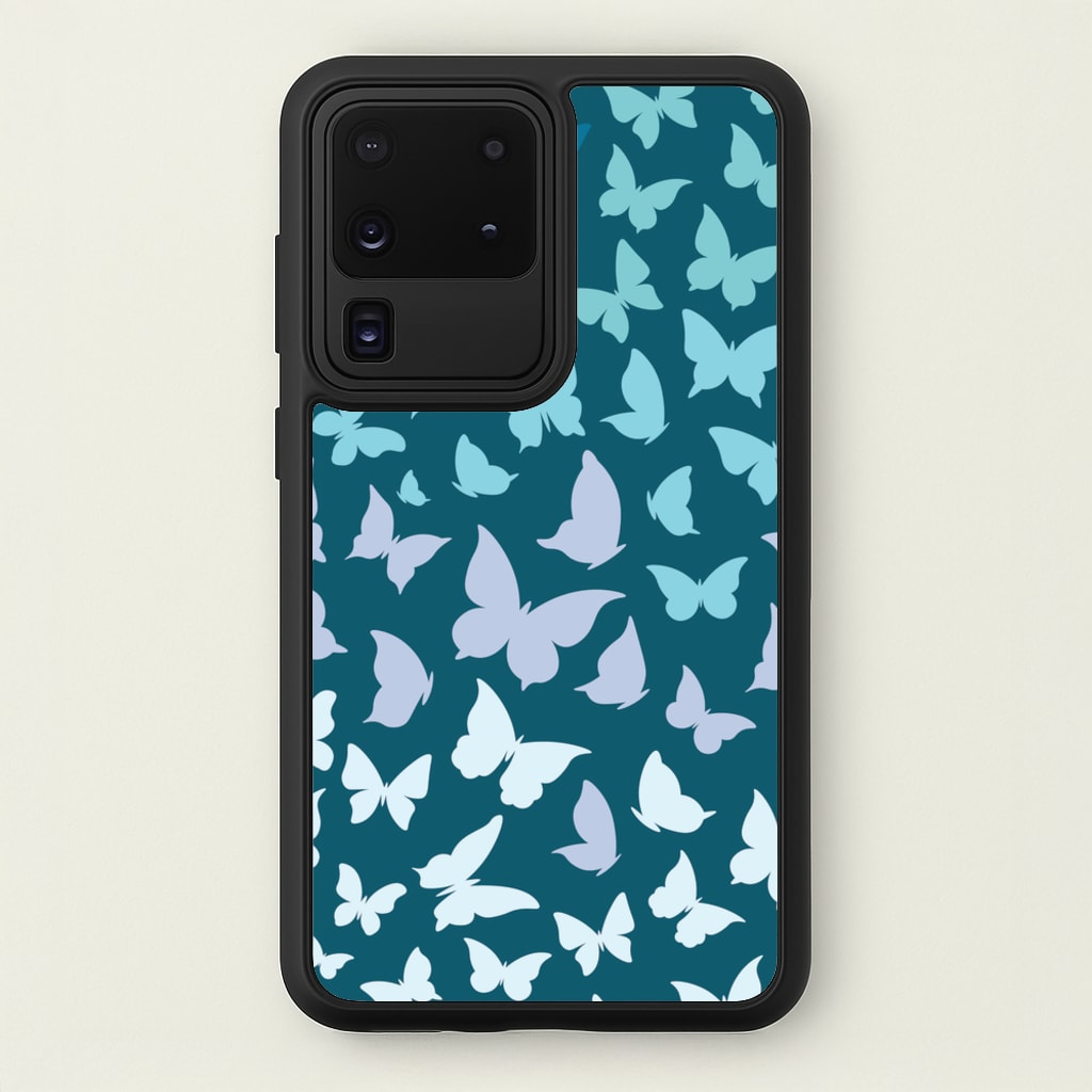Blue Gradient Butterfly - Butterfly Patterns - Butterfly Patterns Phone Case for Galaxy S20 Ultra