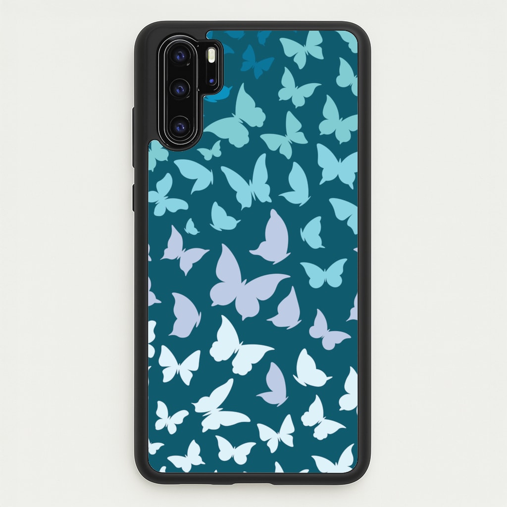 Blue Gradient Butterfly - Butterfly Patterns - Butterfly Patterns Phone Case for Huawei P30 Pro
