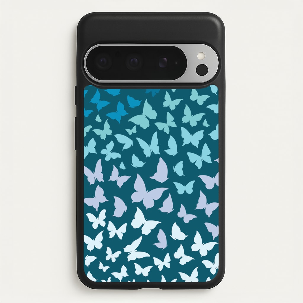 Blue Gradient Butterfly - Butterfly Patterns - Butterfly Patterns Phone Case for Google Pixel 9 Pro XL