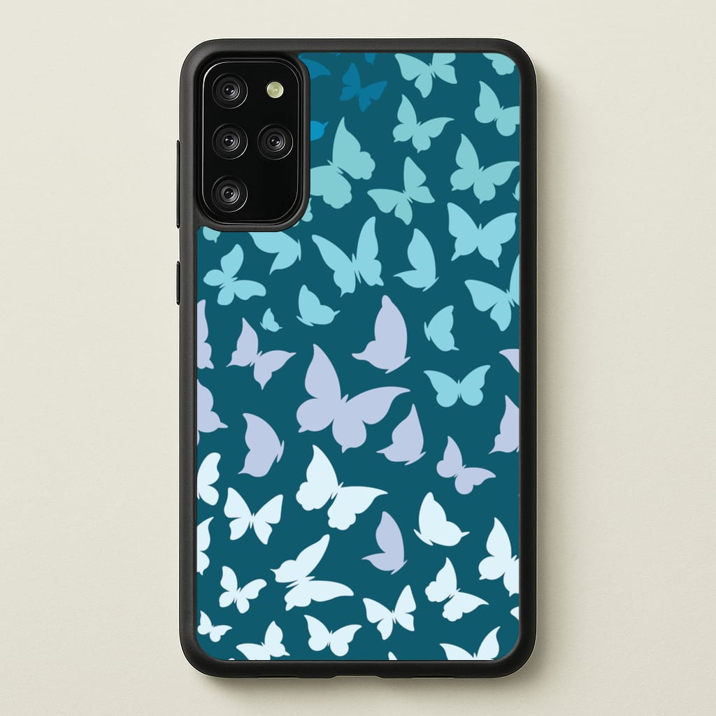 Blue Gradient Butterfly - Butterfly Patterns - Butterfly Patterns Phone Case for Galaxy S20 Plus