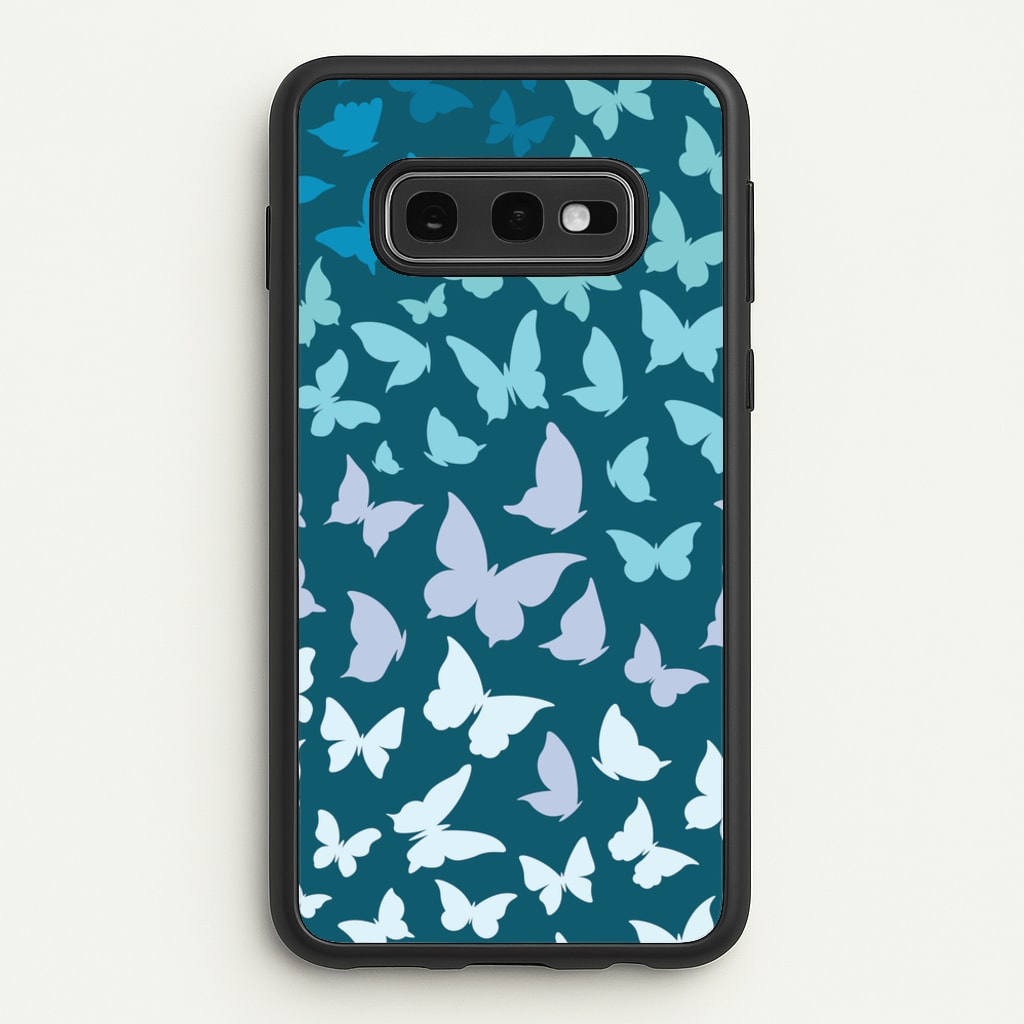 Blue Gradient Butterfly - Butterfly Patterns - Butterfly Patterns Phone Case for Galaxy S10e