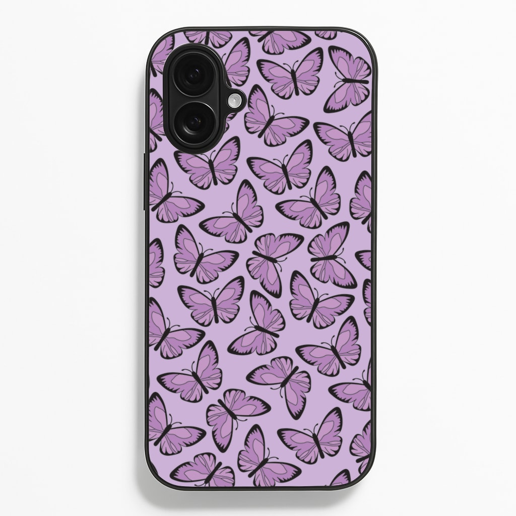 Purple Butterfly - Butterfly Patterns Phone Case