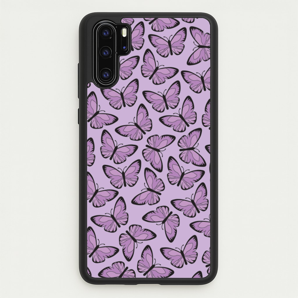 Purple Butterfly - Butterfly Patterns - Butterfly Patterns Phone Case for Huawei P30 Pro