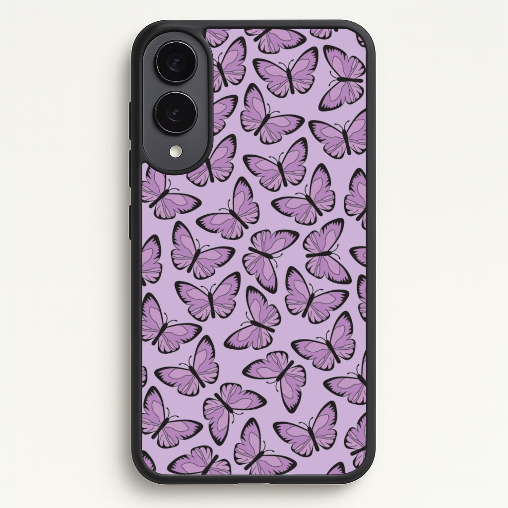 Purple Butterfly - Butterfly Patterns - Butterfly Patterns Phone Case for Galaxy S25 Edge