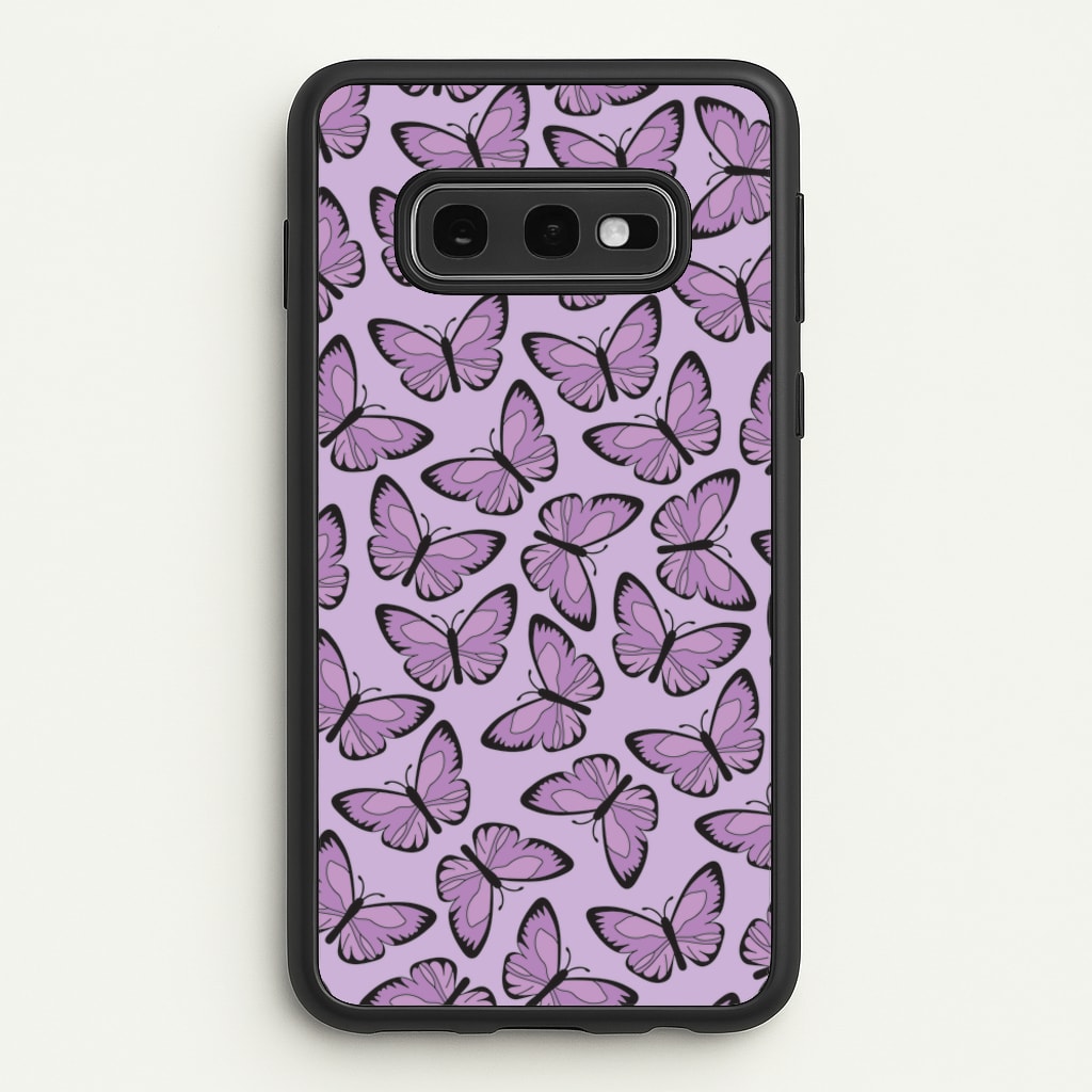 Purple Butterfly - Butterfly Patterns - Butterfly Patterns Phone Case for Galaxy S10e