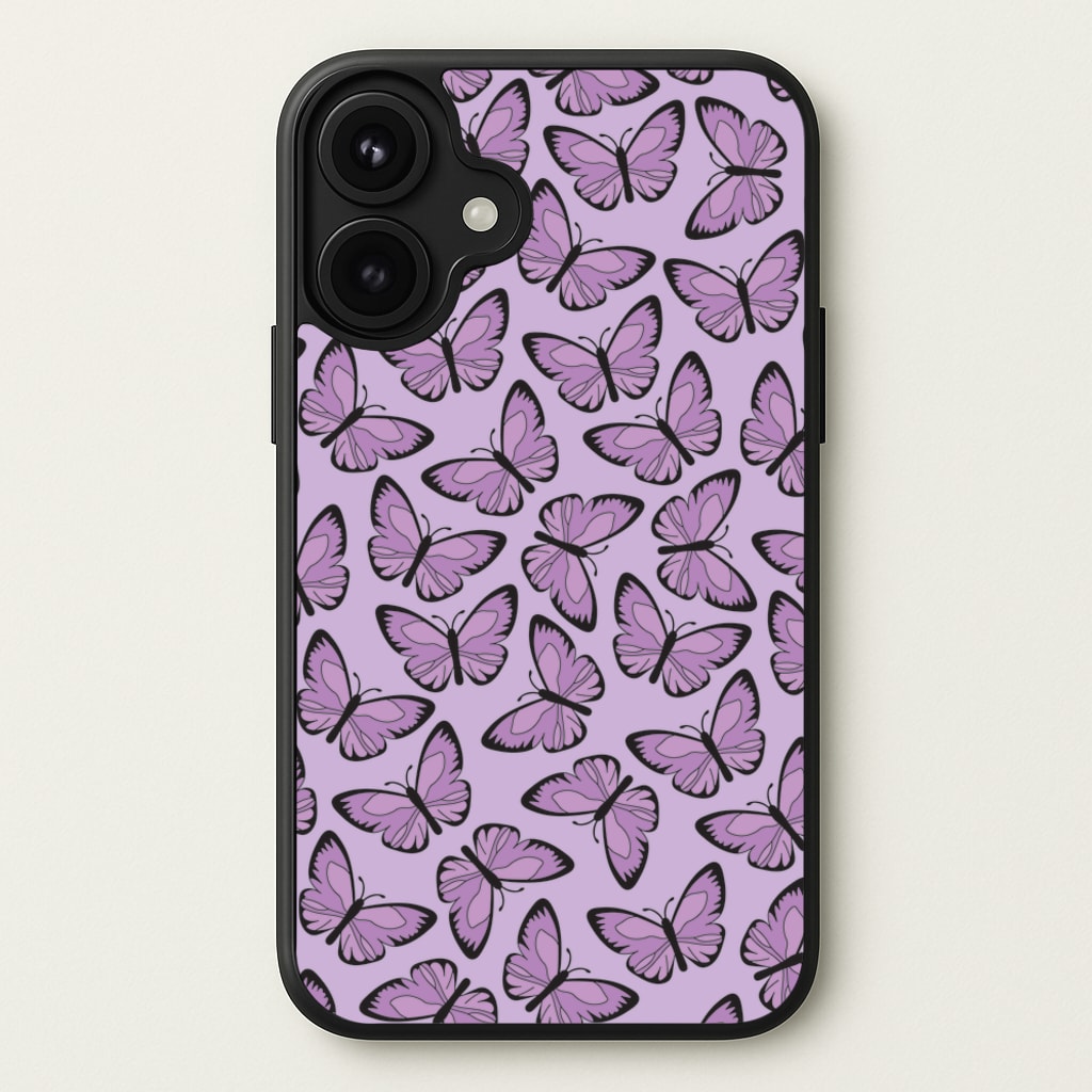 Purple Butterfly - Butterfly Patterns Phone Case for iPhone 17
