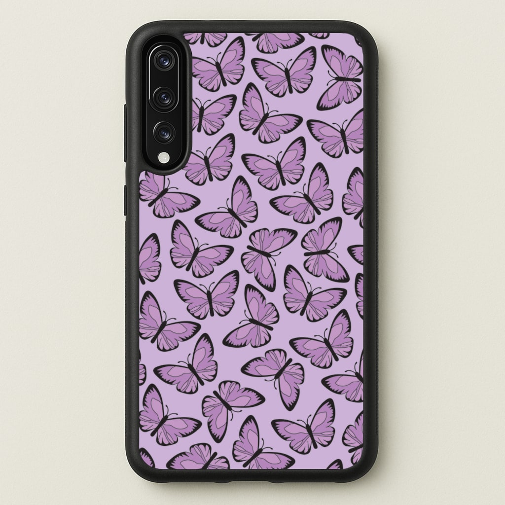 Purple Butterfly - Butterfly Patterns - Butterfly Patterns Phone Case for Huawei P20 Pro