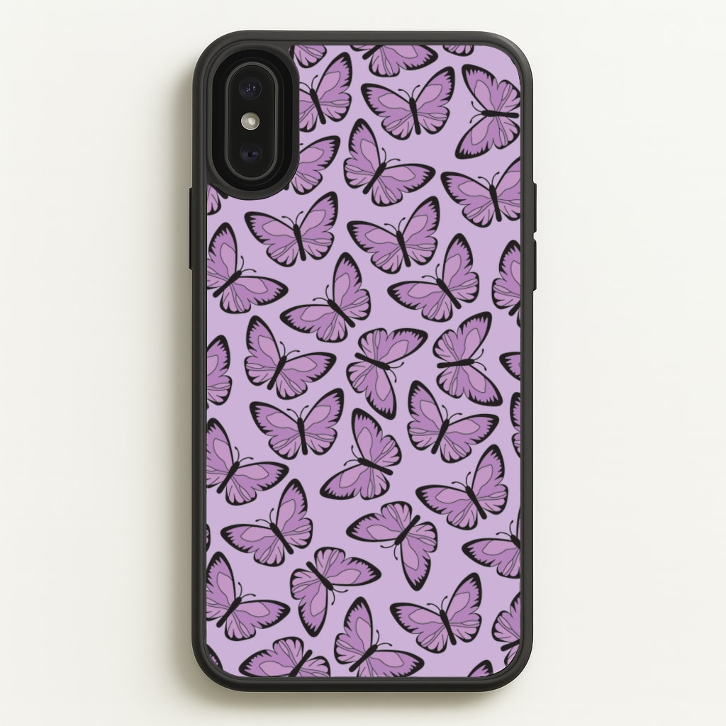 Purple Butterfly - Butterfly Patterns - Butterfly Patterns Phone Case for iPhone XS Max
