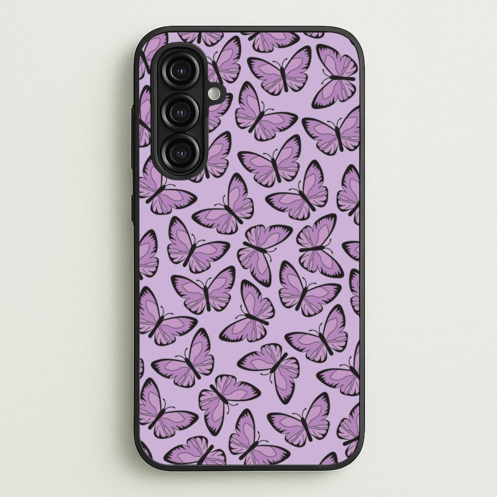 Purple Butterfly - Butterfly Patterns  - Butterfly Patterns Phone Case for Galaxy A16
