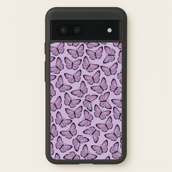 Purple Butterfly - Butterfly Patterns - Butterfly Patterns Phone Case for Google Pixel 7a