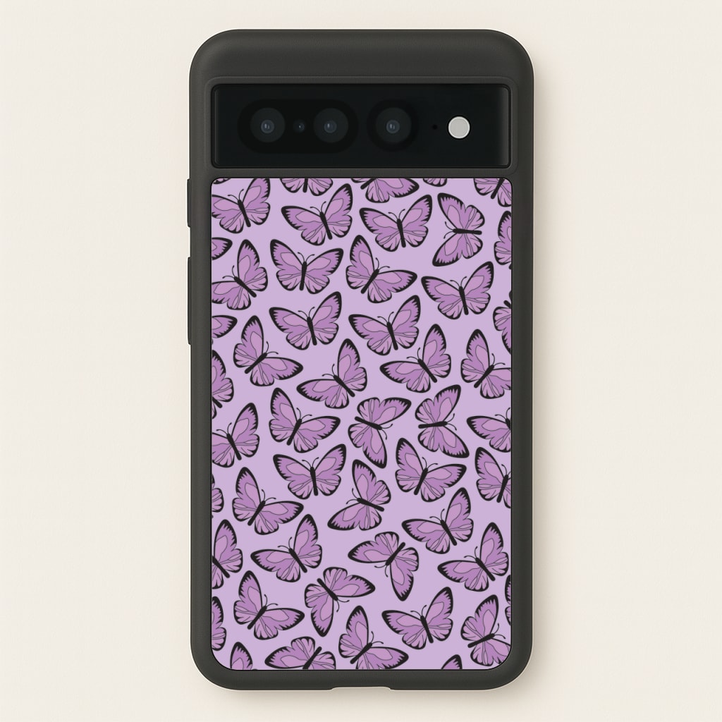 Purple Butterfly - Butterfly Patterns - Butterfly Patterns Phone Case for Google Pixel 7 Pro