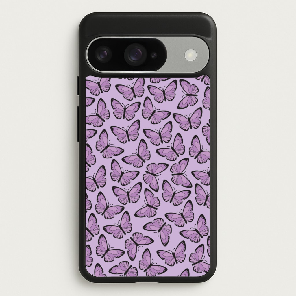 Purple Butterfly - Butterfly Patterns Phone Case for Google Pixel 10 / 10 Pro