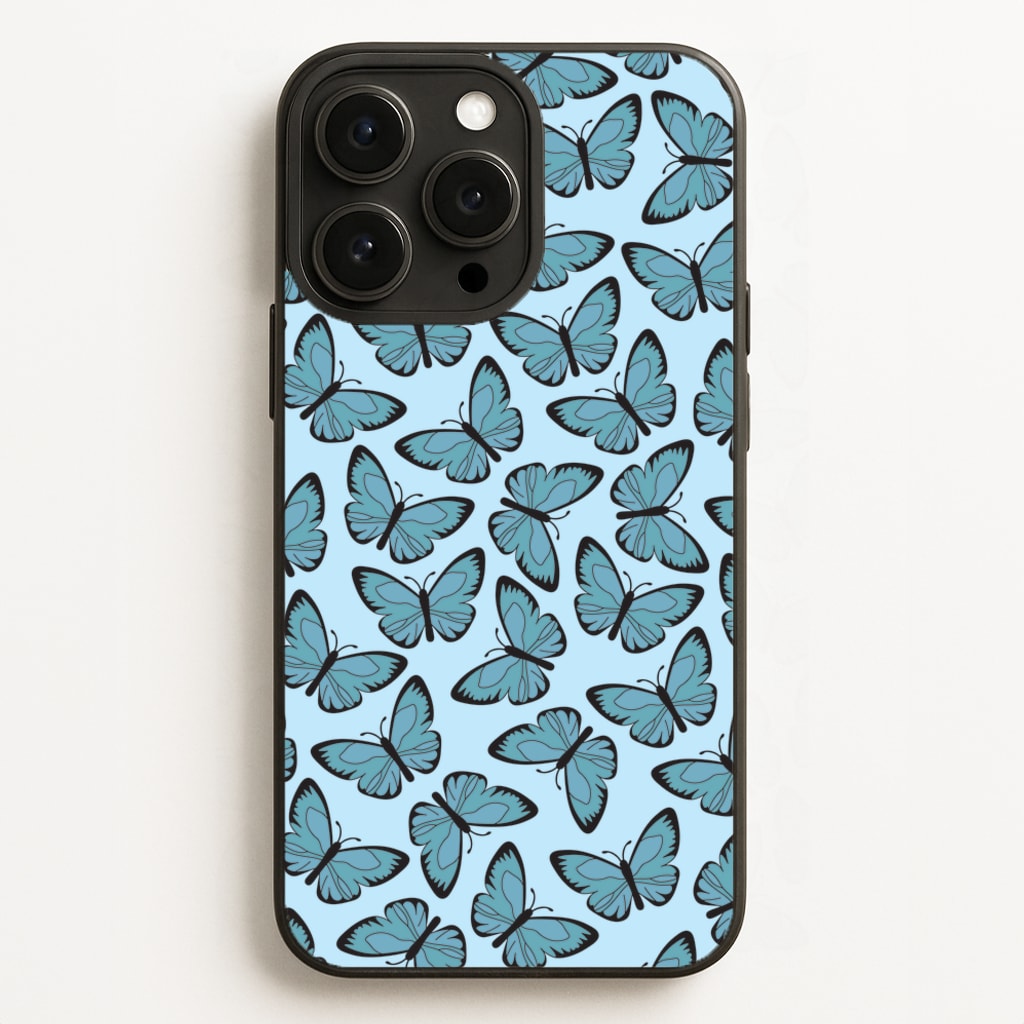 Blue Butterfly - Butterfly Patterns - Butterfly Patterns Phone Case for iPhone 16 Pro Max