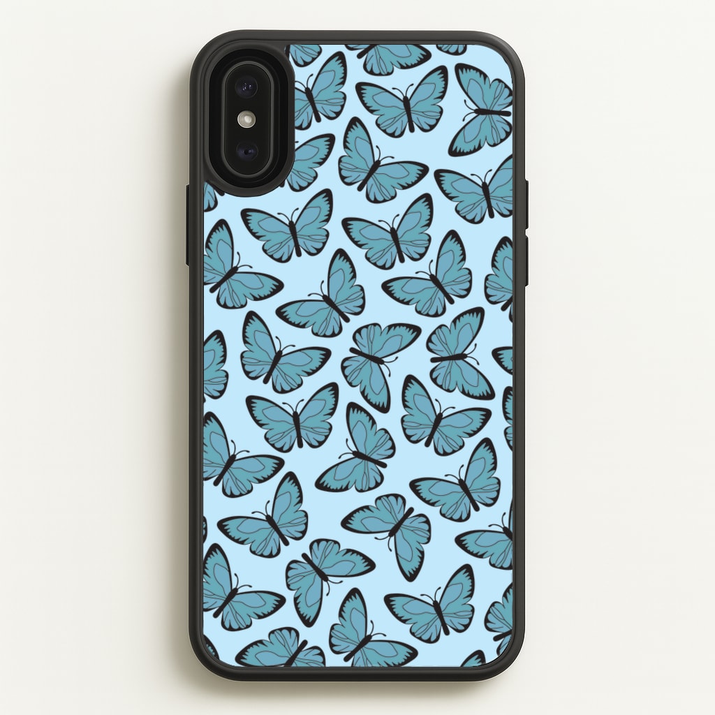 Blue Butterfly - Butterfly Patterns - Butterfly Patterns Phone Case for iPhone XS Max
