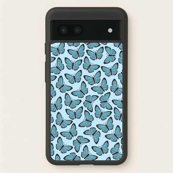 Blue Butterfly - Butterfly Patterns - Butterfly Patterns Phone Case for Google Pixel 6a