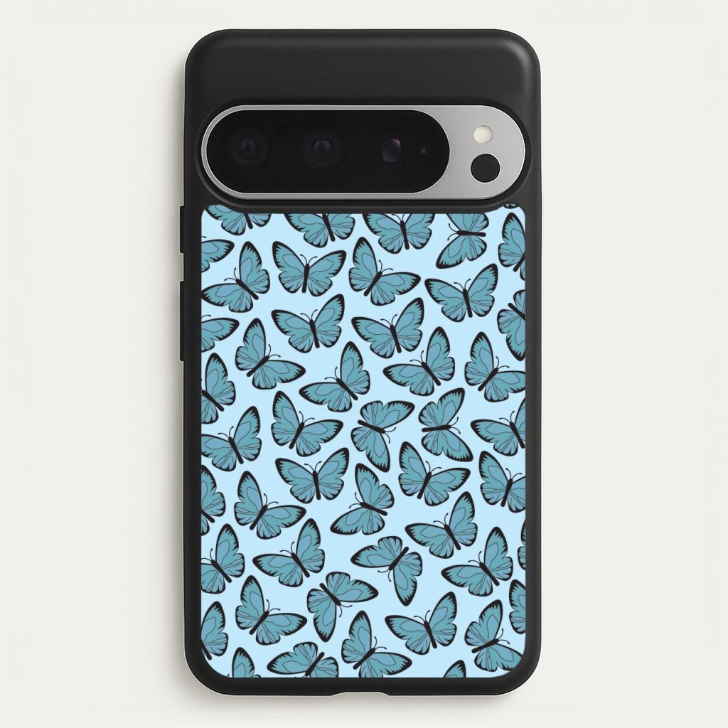 Blue Butterfly - Butterfly Patterns - Butterfly Patterns Phone Case for Google Pixel 9 Pro XL