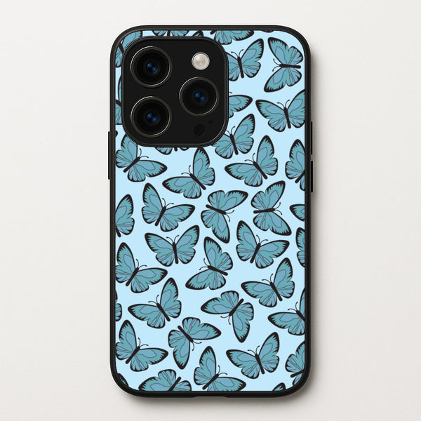Blue Butterfly - Butterfly Patterns - Butterfly Patterns Phone Case for iPhone 15 Pro Max