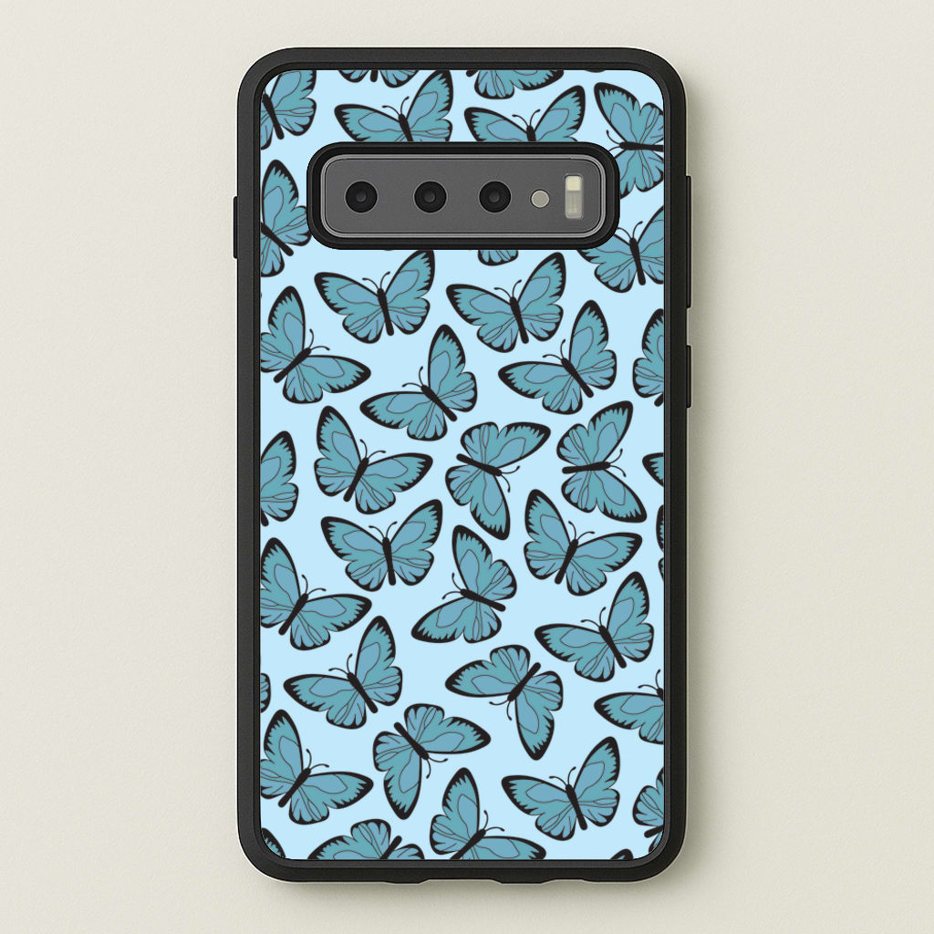 Blue Butterfly - Butterfly Patterns - Butterfly Patterns Phone Case for Galaxy S10 Plus