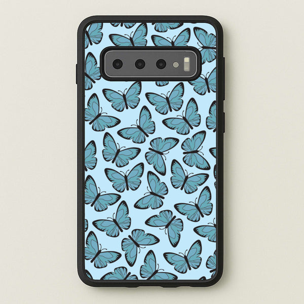 Blue Butterfly - Butterfly Patterns - Butterfly Patterns Phone Case for Galaxy S10 Plus