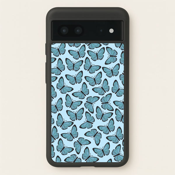 Blue Butterfly - Butterfly Patterns - Butterfly Patterns Phone Case for Google Pixel 7