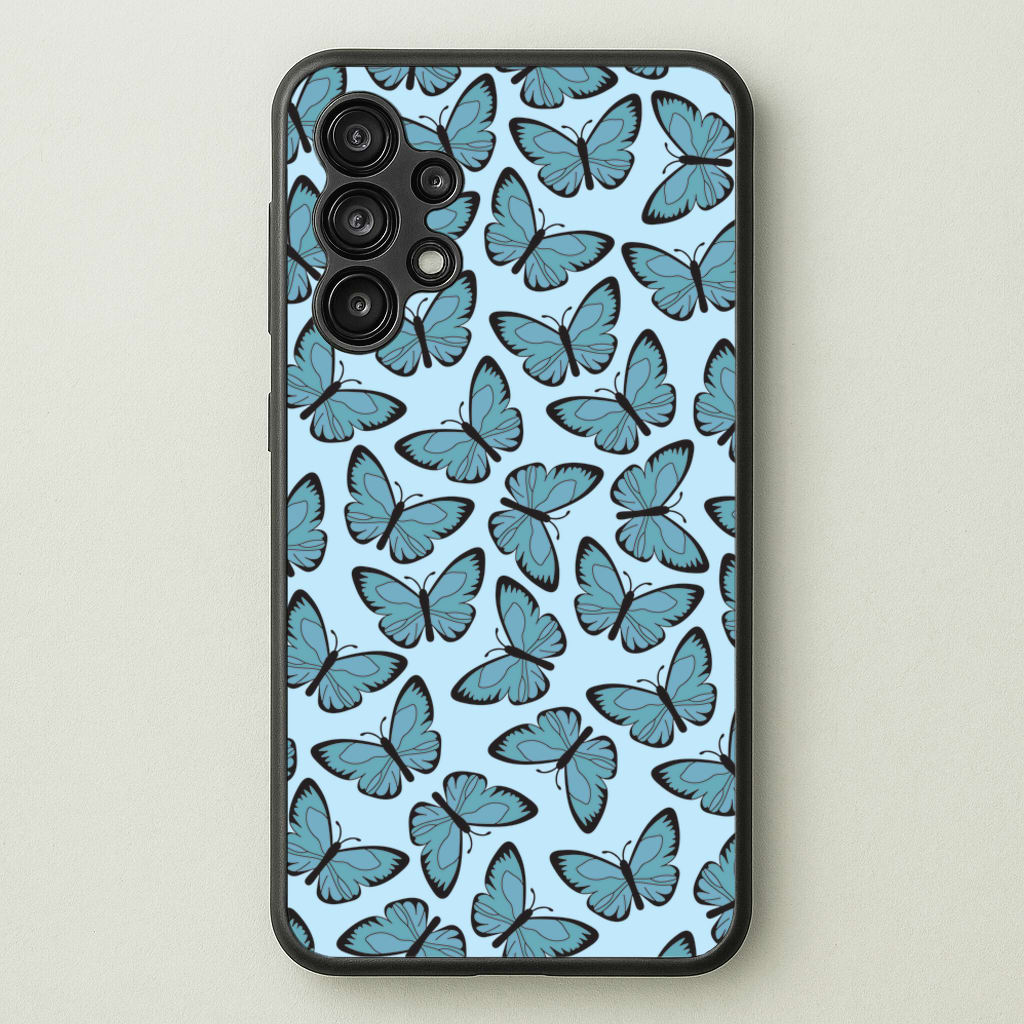 Blue Butterfly - Butterfly Patterns - Butterfly Patterns Phone Case for Galaxy A13