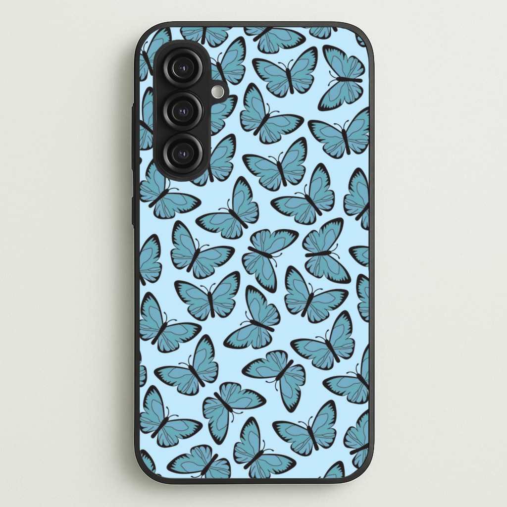 Blue Butterfly - Butterfly Patterns - Butterfly Patterns Phone Case for Galaxy S23FE
